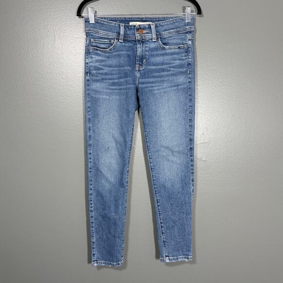 BKE Women's Audrey Slim Fit Mid Rise Ankle Skinny Jeans - Size 27 - Medium Wash - Picture 1 of 7